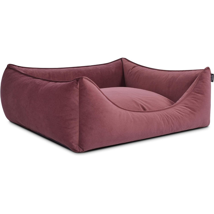 Крісло-ліжко для собак Dreamy з м'якої мікрофібри, ортопедичне, з віскоеластичної піни (110x90 см, віскоеластична піна - пудровий)