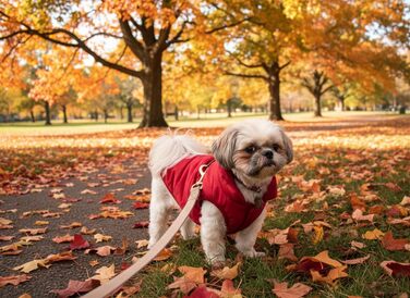 ASENKU Зимовий теплий водонепроникний зимовий одяг для собак великих порід. Тепла флісова куртка для собак з шлейкою. Вітронепроникний зимовий одяг для собак, червоний, розмір L