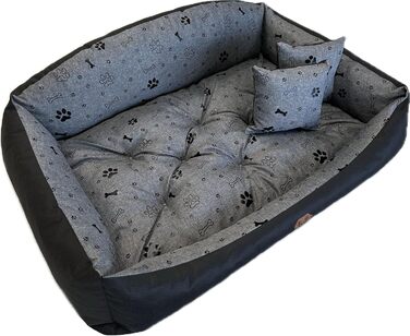 Ортопедичне ліжко для собак Dogs4Life: м'яке, миється, з можливістю персоналізації (S-XXL)