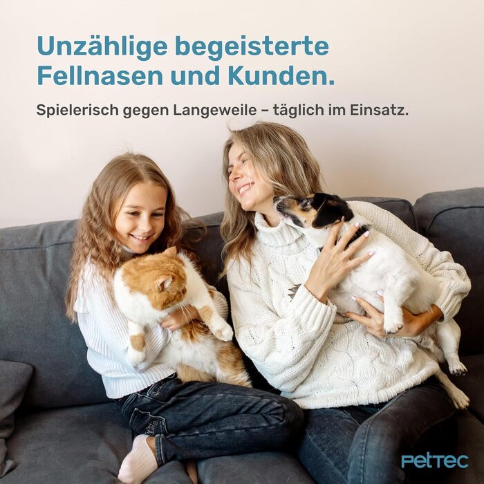 Автоматична іграшка для котів PetTec® з лазерним вказівником та м'ячиком (2 шт.) - інтерактивна іграшка для котів, 24/7 зайнятість