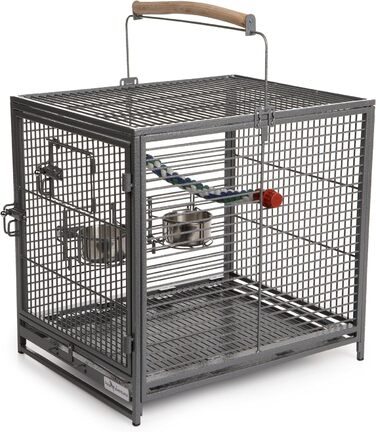 Клітка-переноска для птахів Midwest Homes for Pets Poquito, 48 x 39,5 x 60 см, з жердками та годівницями з нержавіючої сталі