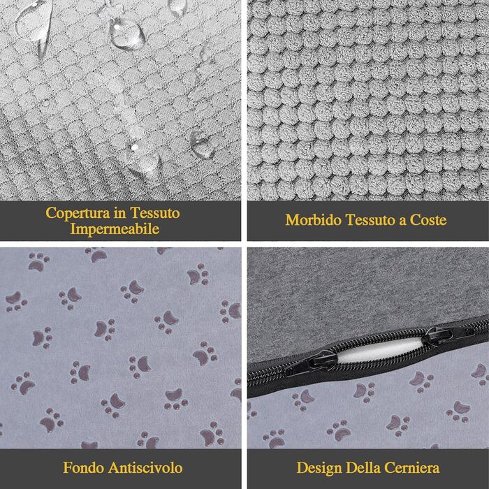 Сходинка для собак Masthome: 3 сходинки, 40 см, для маленьких собак та котів, сіра (губка)