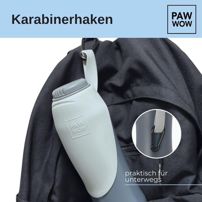 PAW WOW Paul пляшка для води для собак 800 мл, дорожня