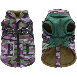 Тепла та водонепроникна жилетка для собак з інтегрованим шлейкою | Зігріваючий зимовий одяг для тварин