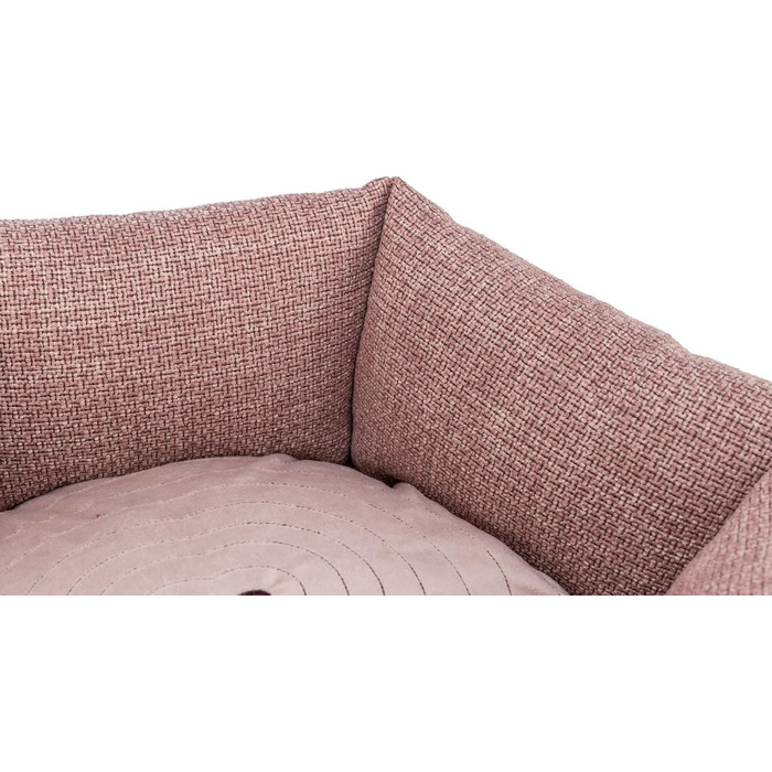 Тріксі Viviana – собаче ліжко, 60x50 см, м'який велюровий чохол, кошик для собак, інтегроване подушкове ядро, неслизьке дно, миється, рожевий, 37540 (S)