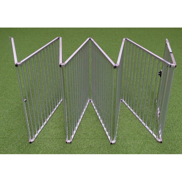 Callieway® Розкладний вольєр ALUZAUN/Freilaufgehege/Welpenauslauf Safety Pro' 8-частинний для цуценят, заходів та кемпінгу (Спеціальна висота 80 см, 8 панелей по 80 см)