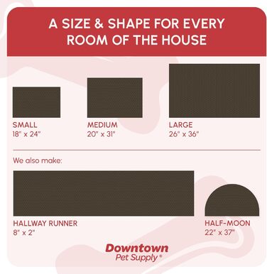 Килимок для собак My Doggy Place з мікрофібри для брудних лап, 91,4 x 66 см, антрацит з відбитком лапи, швидковисихаючий, з антиковзким покриттям, придатний для прання та сушки, розмір 91 x 66 x 3 см