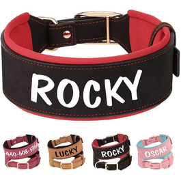 Нашийник для собак середніх та великих порід PET ARTIST з міцної шкіри PU, регульований, з металевою застібкою, для Пітбулів та великих собак, чорний, L (43-51 см)