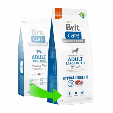 Сухий корм для собак Brit Care Hypoallergenic Adult Large Lamb (Ягня), 12 кг