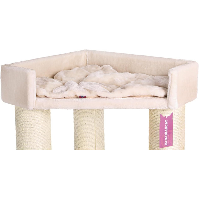 Котячий дряпач CanadianCat Vancouver, сизалеві стовпи 15 см, антрацит, 65x55x140 см