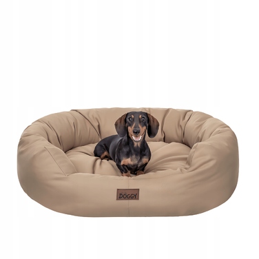 Лежак для собак Doggy, бежевий, 94 см x 75 см