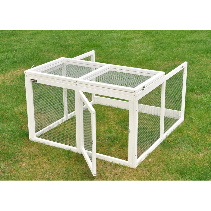 Freilaufgehege Nanook Jumbo для кроликів - розширення для клітки, 96 x 100 x 55 см, білий
