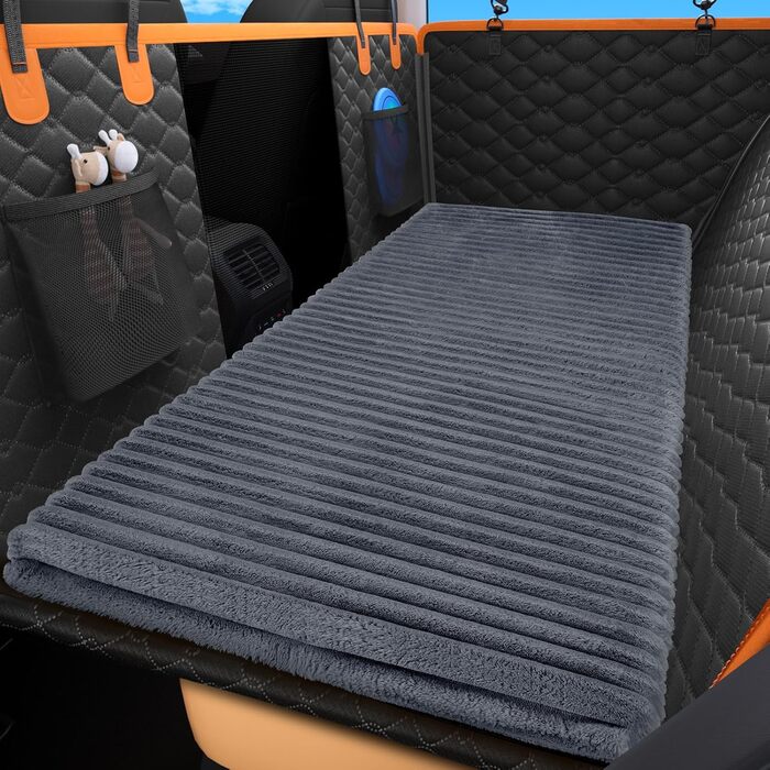 Килимок для тварин у машину FURTIME: захист заднього сидіння, неслизький, миючий, знімний чохол, підходить для собак, котів, SUV, легкових авто, вантажівок