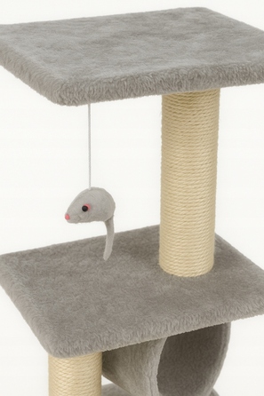 Високий когтеточка-комплекс з лежаком та стовпчиком, вежа для котів Wideshop 61 - 100 см