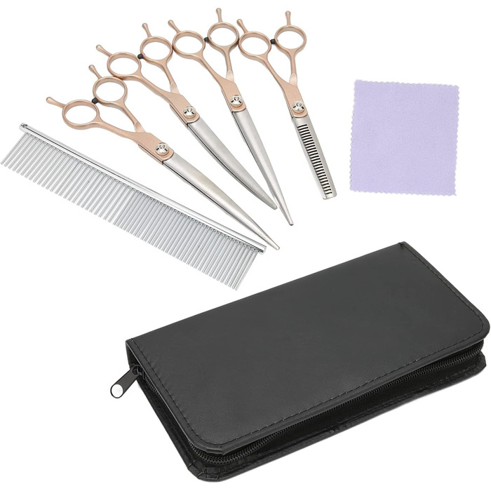 Набір для догляду за собаками: гребінець, тример, ножиці для собак, котів, кроликів, хом'яків. 17,8 см