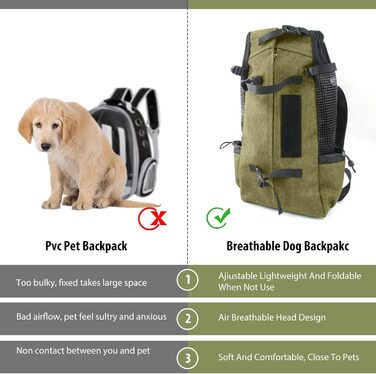 PETCUTE Рюкзак-переноска для собак і котів, рюкзак для подорожей, дихаюча сітка, до 10 кг, світло-коричневий