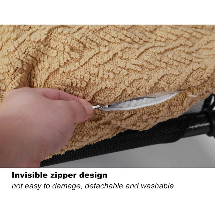 Спальник для собак з дахом, затишне ліжко-печера для собак, теплий зимовий плюшевий лежак з капюшоном, ліжко для котів зі знімним дахом, диванчик для собак маленьких та середніх порід (Бежевий, 60x50x23 см)