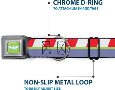 Нашийник для собак з пряжкою, мотив Бетмена, ланцюгові ланки, 33-45,7 см, ширина 3,8 см (червоний/зелений/фіолетовий)