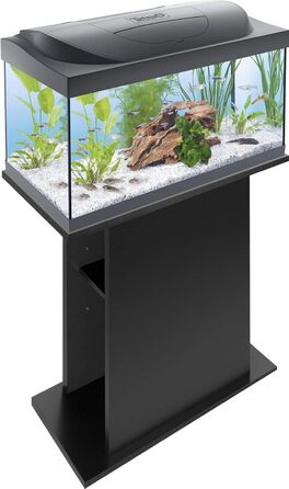 Тумба для акваріума Tetra Starter Line 54/80 л, чорна, міцний стіл-підставка для акваріума
