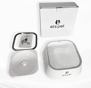 Миска для собак з нержавіючої сталі, 1л, з плаваючою платформою, для подорожей, внутрішнє та зовнішнє використання, сіра