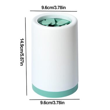 Очисник лап для собак: вимивний мийник лап, без розливання, для маленьких, середніх та великих тварин, зелений, великий розмір