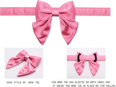 Елегантне собаче ошатне намисто Lionet Paws з краваткою для маленьких собак, розмір 25-40 см, білий та персиковий (1 шт.)