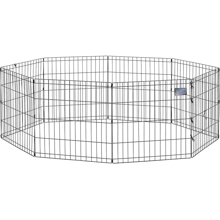 Клітка-вольєр для собак Midwest Homes for Pets 550-24, 157x157x61 см, чорна емаль, з дверцятами