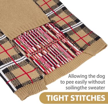 Пуловери для собак PUPTECK: теплі, класичні, з візерунком для великих, середніх та маленьких собак