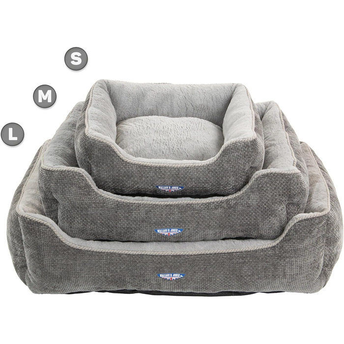 Килимок для кота Wallace & Jones Dunrobin, сірий, прямокутний, розмір S, 51 x 46 x 15 см, стійкий до подряпин