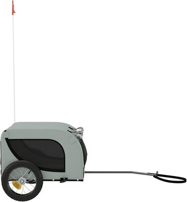 Легкий велосипедний перетягувач для собак Robuster, Oxford, 30 кг, сіро-чорний Model93993