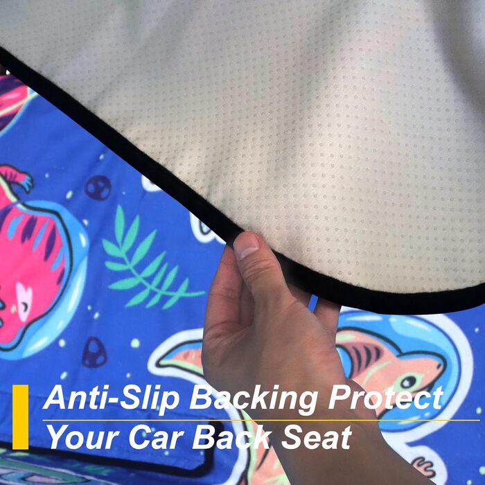 Захист сидінь заднього ряду для авто: універсальний, водонепроникний, з динозаврами (для собак, дітей)