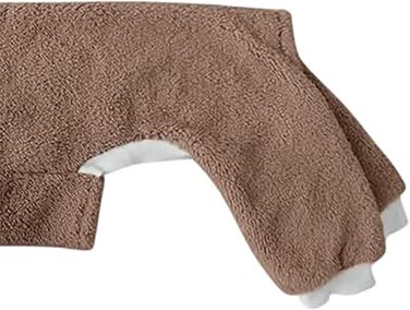 Піжама для собак з високим коміром: теплий флісовий комбінезон для Віппетів та Афганських Віндхундів, затишна піжама для домашніх тварин (A,M)