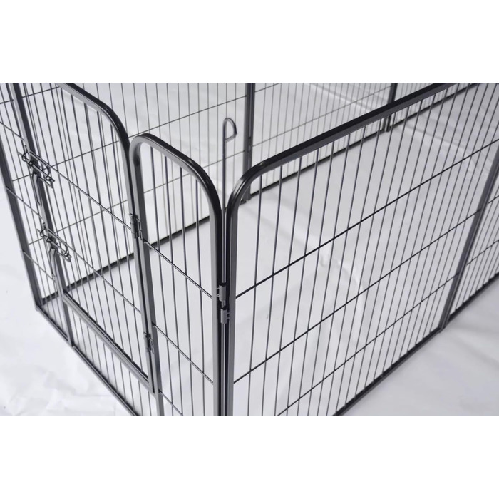 Вигул для цуценят, вольєр, загон для собак, клітка для собак, огорожа для тварин, клітка для дрібних тварин, переносна клітка, вигул для кроликів, кемпінговий забір, кемпінгове огородження, 12 елементів, 80 см