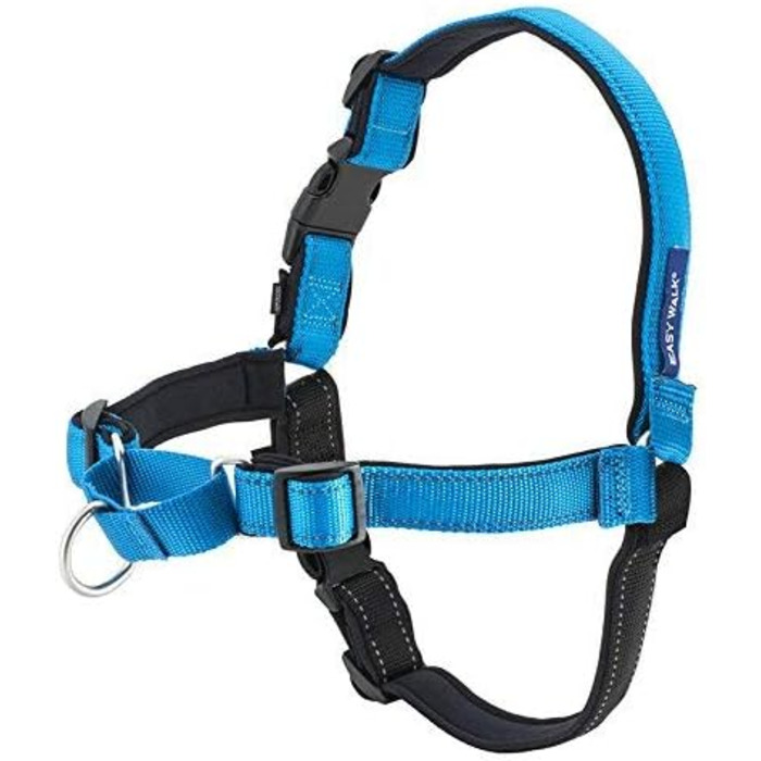 Шлея для собак PetSafe Deluxe Easy Walk, нейлон, антипотяг, чорна
