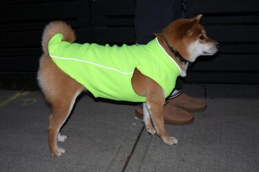 Тепла жилетка для собак та котів Jacko & Co з кільцем для повідка – м'яка, легка, дихаюча (XS, ліно-зелений)