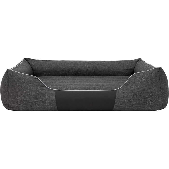 Крісло-ліжко для собак XL 85x65 см, чорне. М'яке лежання для вашого улюбленця
