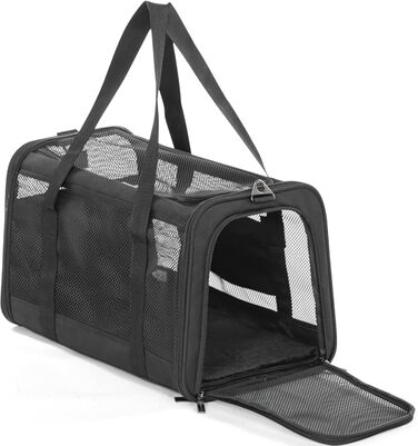 Транспортна сумка для котів та собак Petsfit, складана переноска для собак та котів, дихаюча переноска для собак, авіапереноска для домашніх тварин в авто, літаку або поїзді